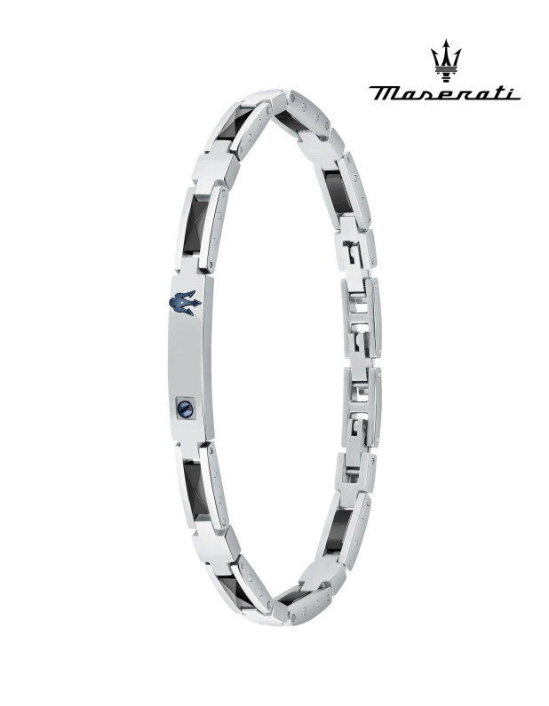 Maserati Men's Bracelet Stainless Steel with Ceramic